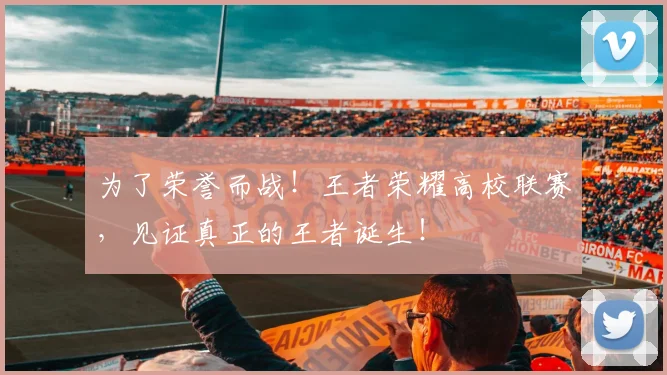 为了荣誉而战！王者荣耀高校联赛，见证真正的王者诞生！